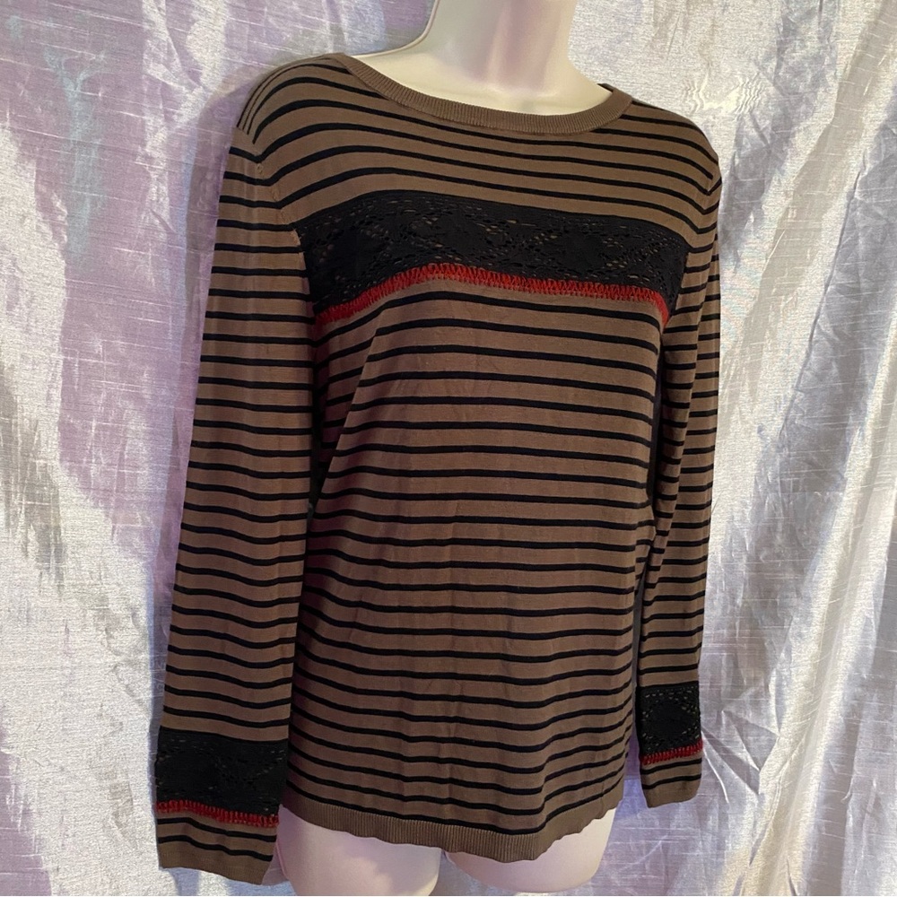 Kookai SZ T1 (Small) jersey with lace and embroidered details GUC, boho, grunge